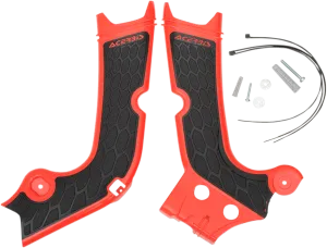ACERBIS X-Grip Frame Guards - Red/Black 2630711018
