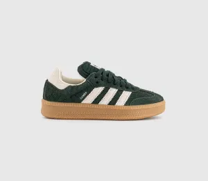 adidas Samba Xlg Trainers Shadow Green Chalk White Gum Uk Size 6.5