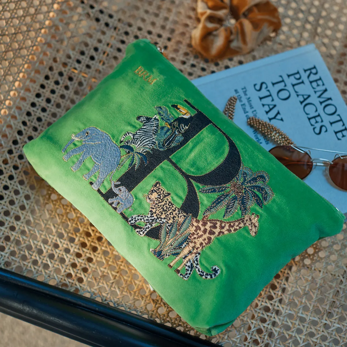Alphabet Green Everyday Pouch
