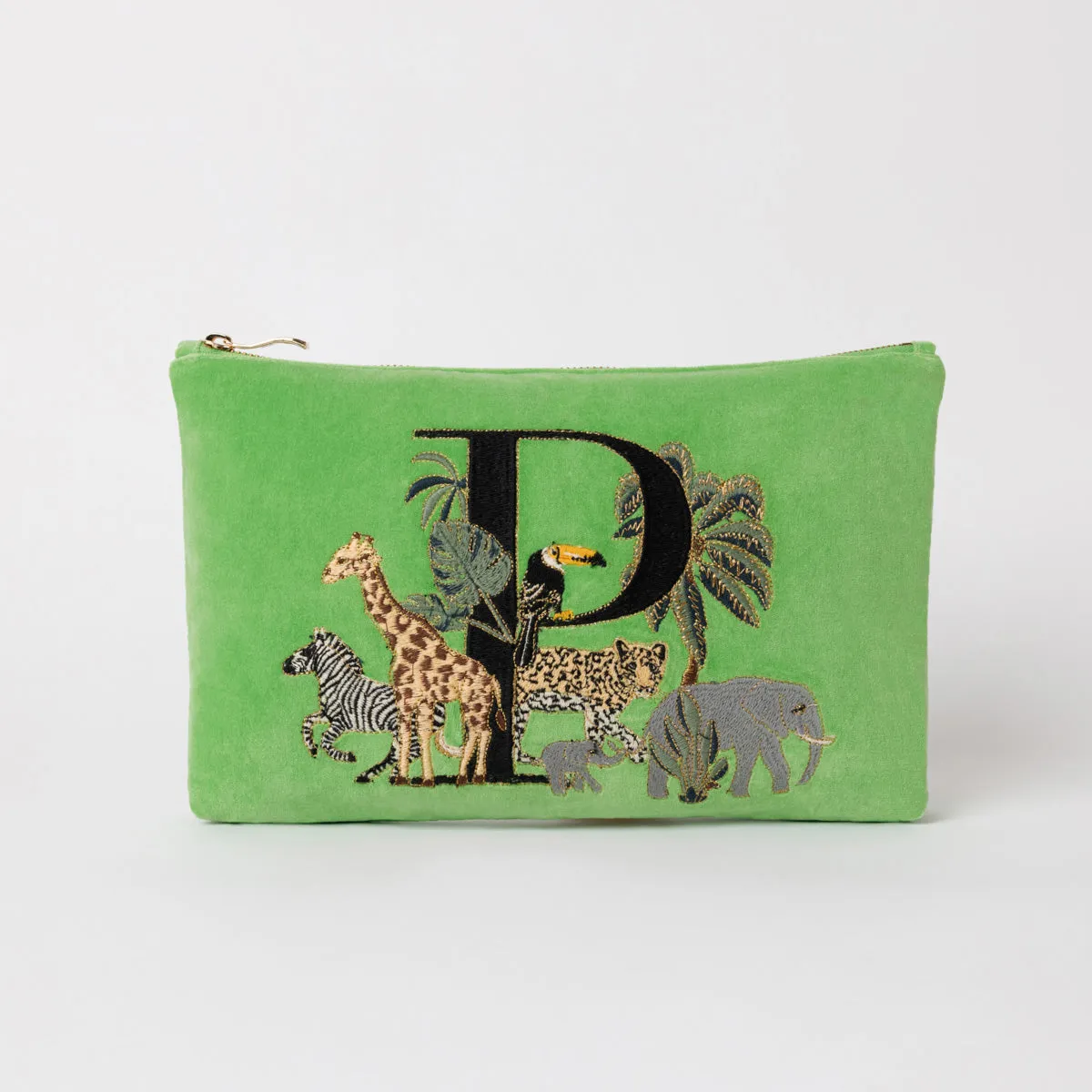 Alphabet Green Everyday Pouch