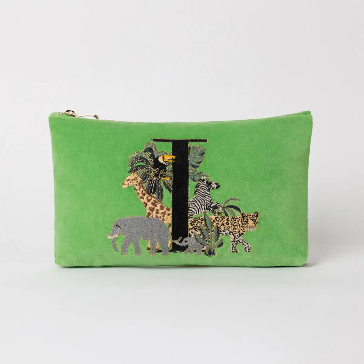 Alphabet Green Everyday Pouch