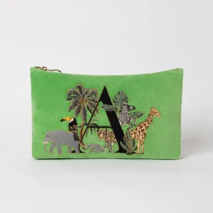 Alphabet Green Everyday Pouch