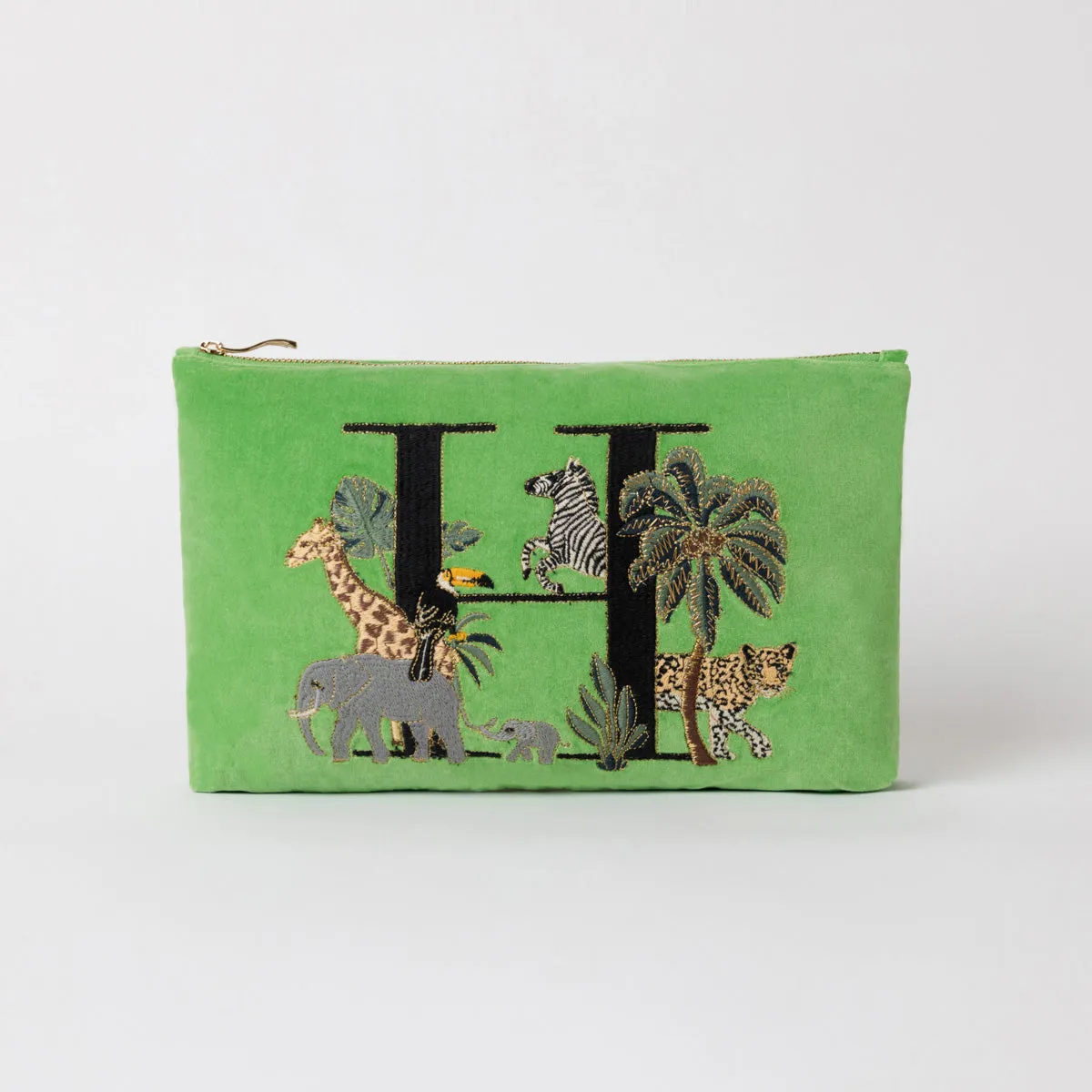 Alphabet Green Everyday Pouch