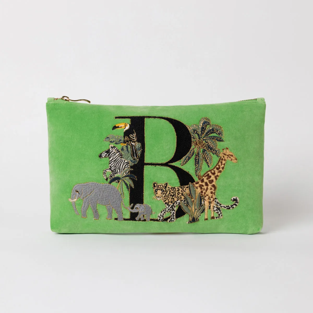 Alphabet Green Everyday Pouch