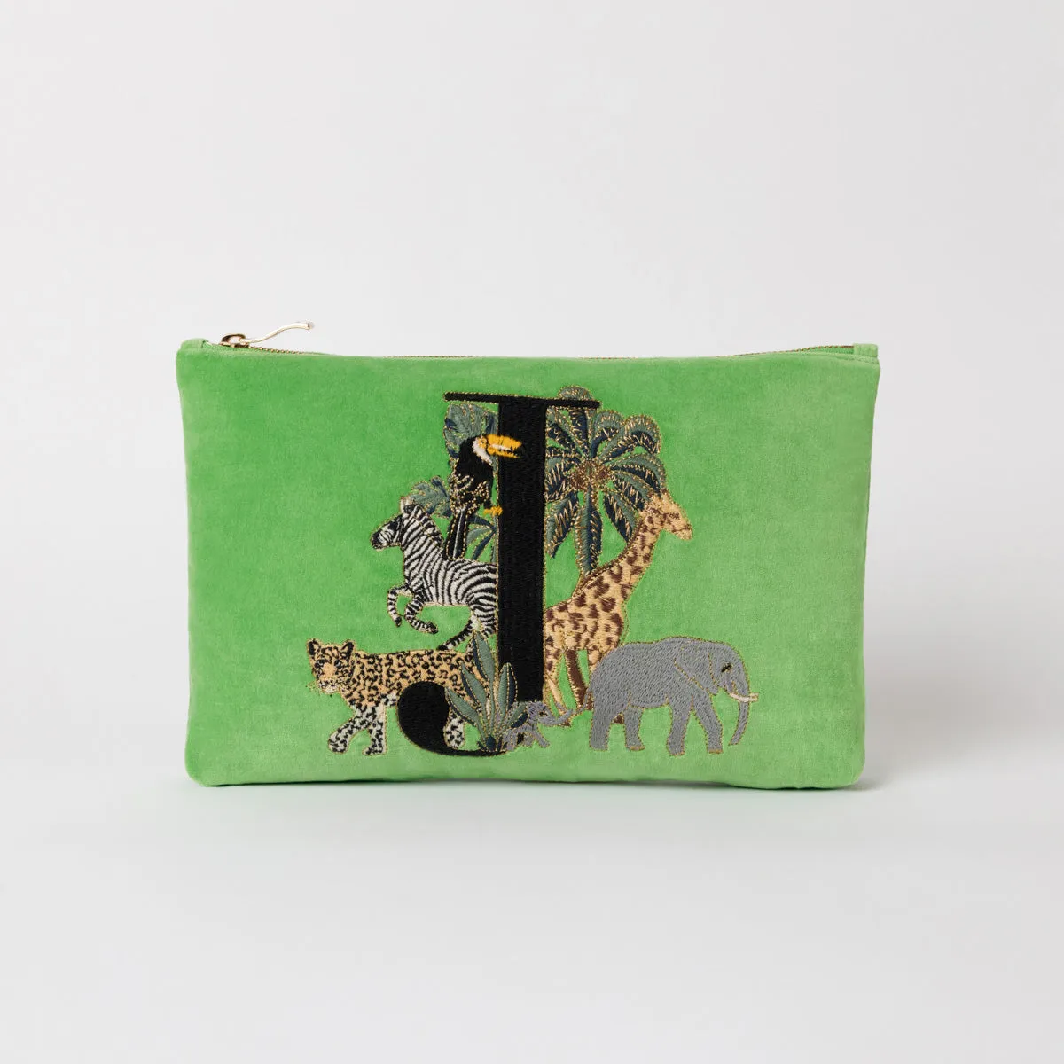 Alphabet Green Everyday Pouch
