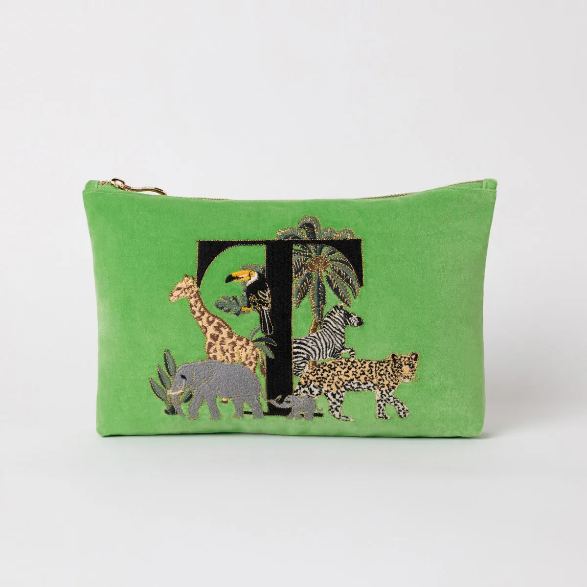 Alphabet Green Everyday Pouch