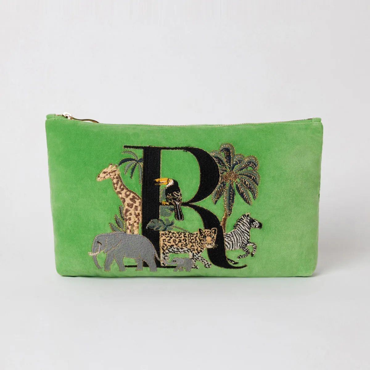 Alphabet Green Everyday Pouch