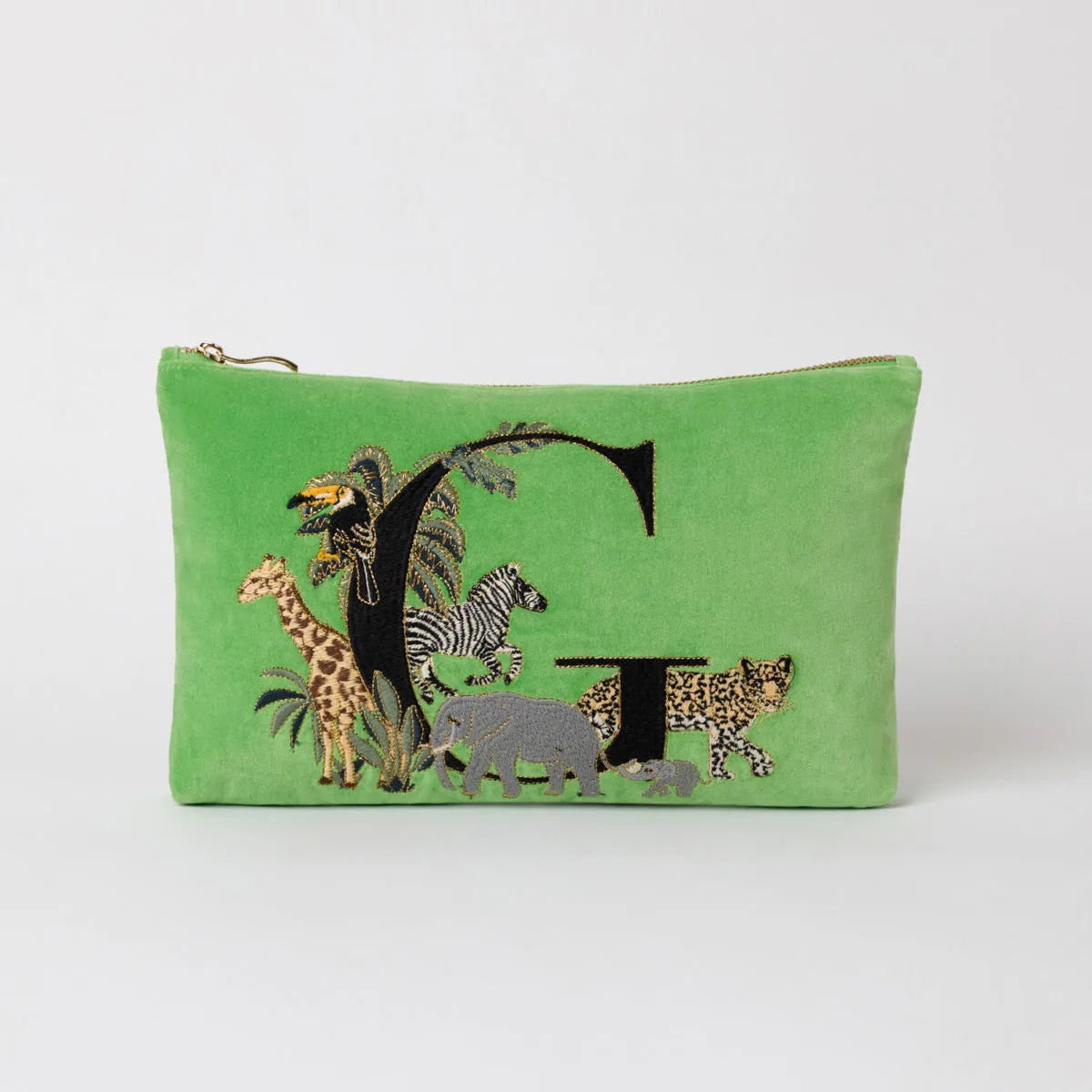 Alphabet Green Everyday Pouch