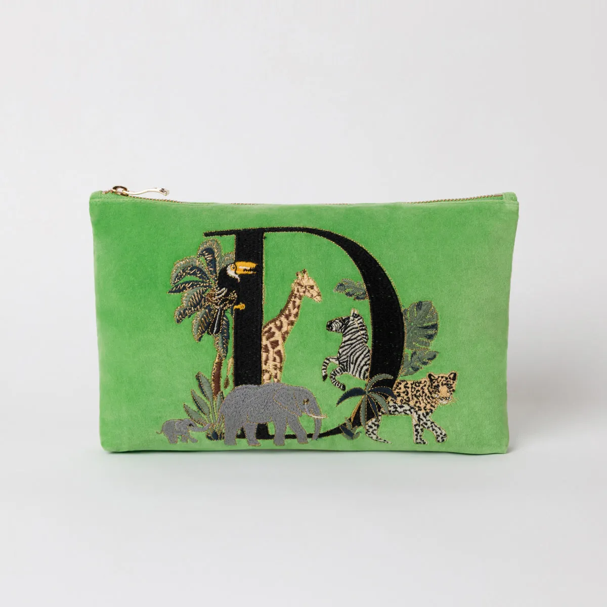 Alphabet Green Everyday Pouch