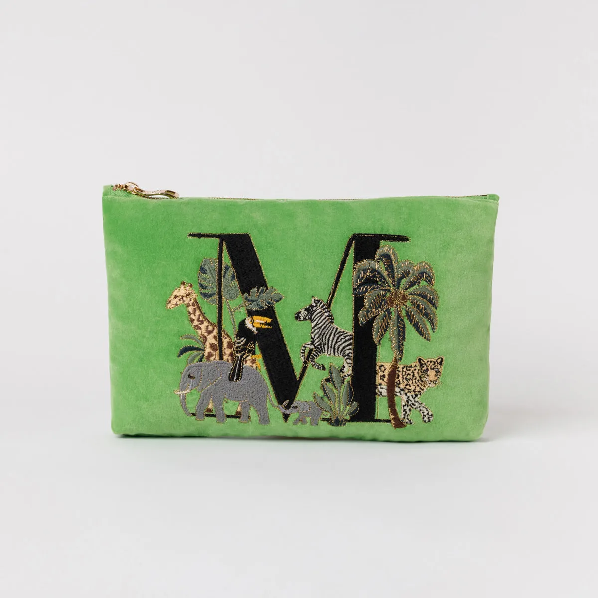 Alphabet Green Everyday Pouch