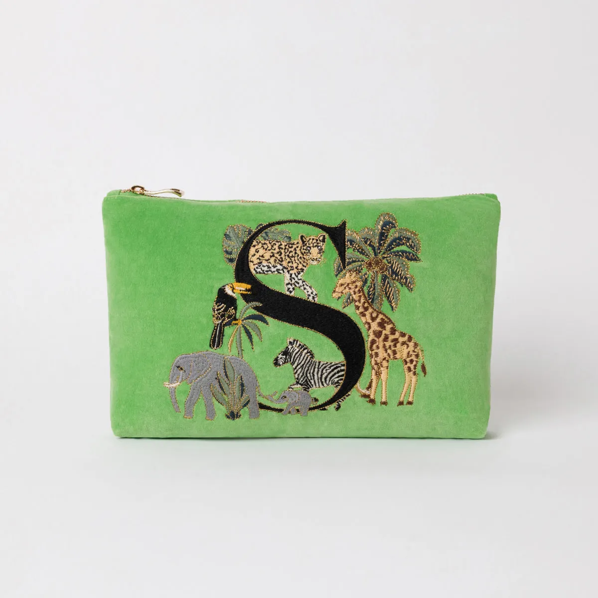 Alphabet Green Everyday Pouch