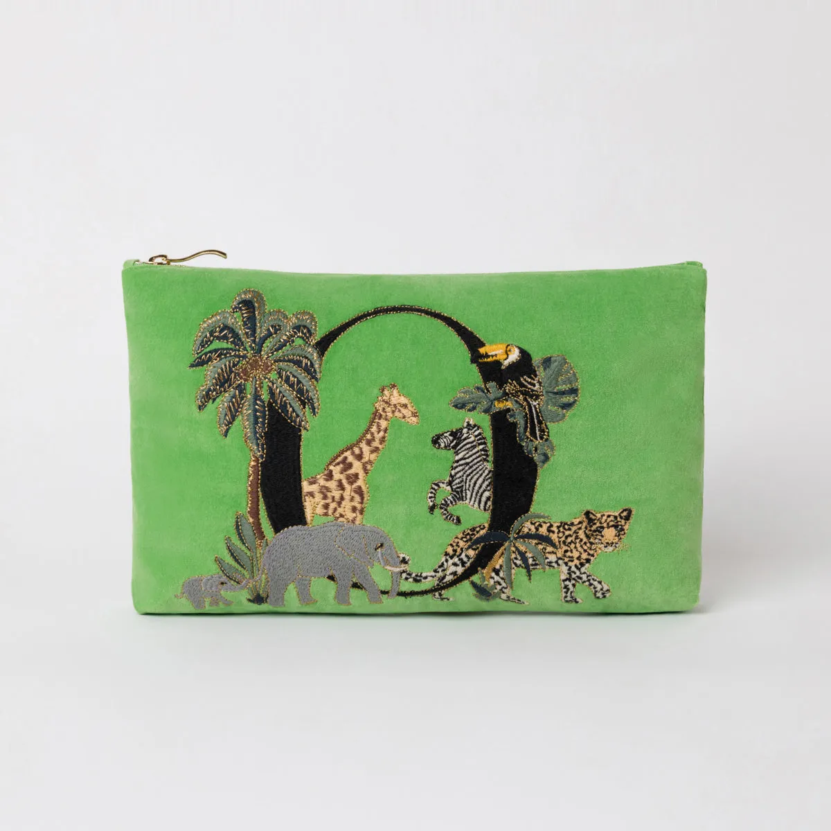 Alphabet Green Everyday Pouch