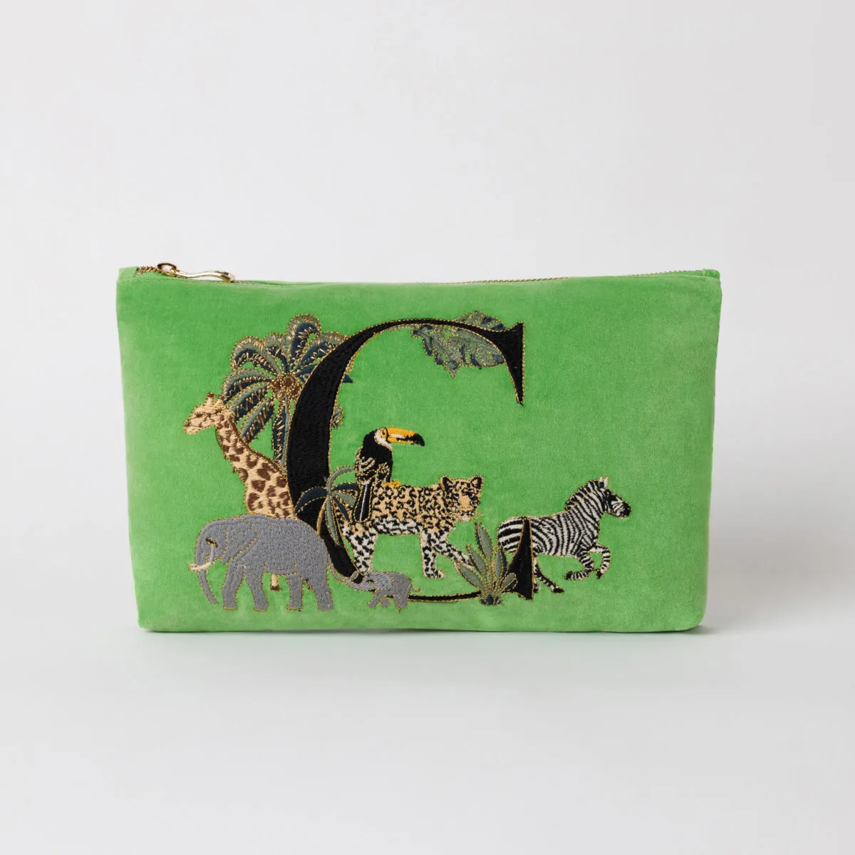 Alphabet Green Everyday Pouch