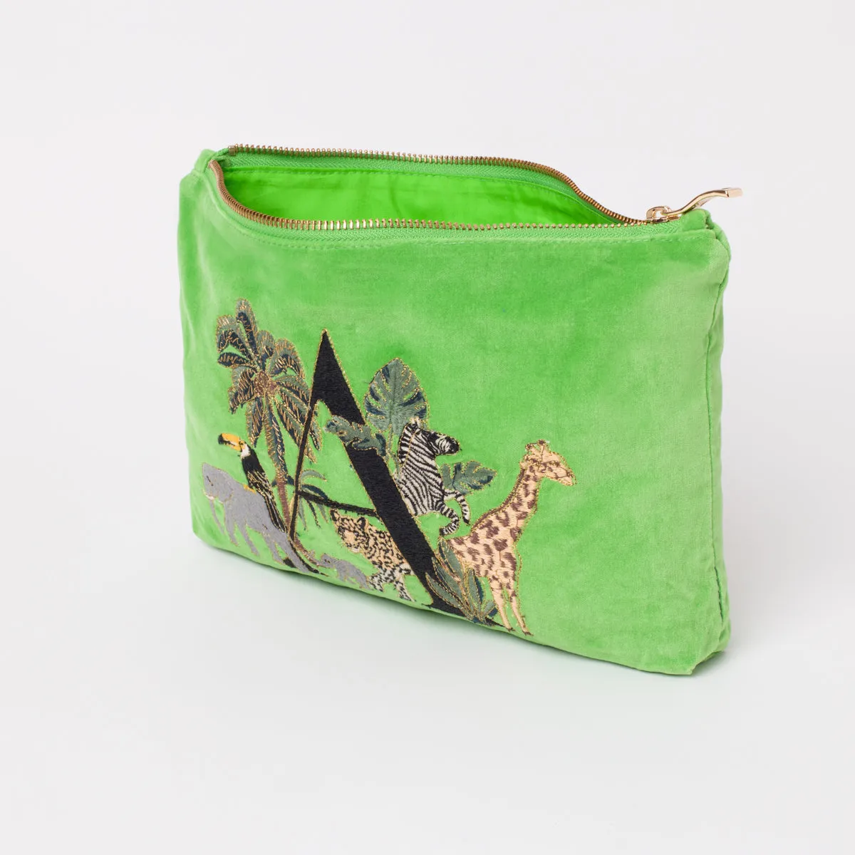 Alphabet Green Everyday Pouch