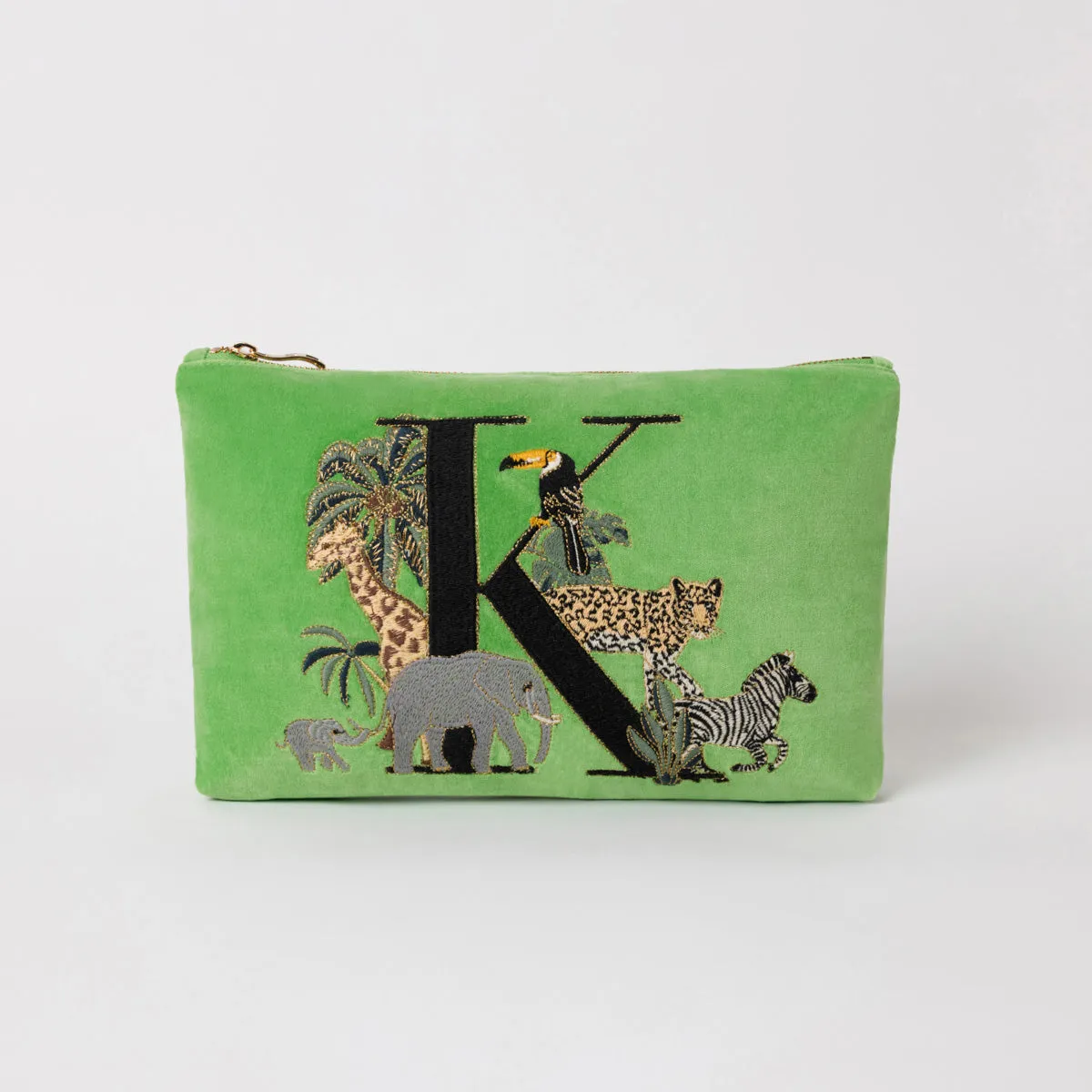 Alphabet Green Everyday Pouch