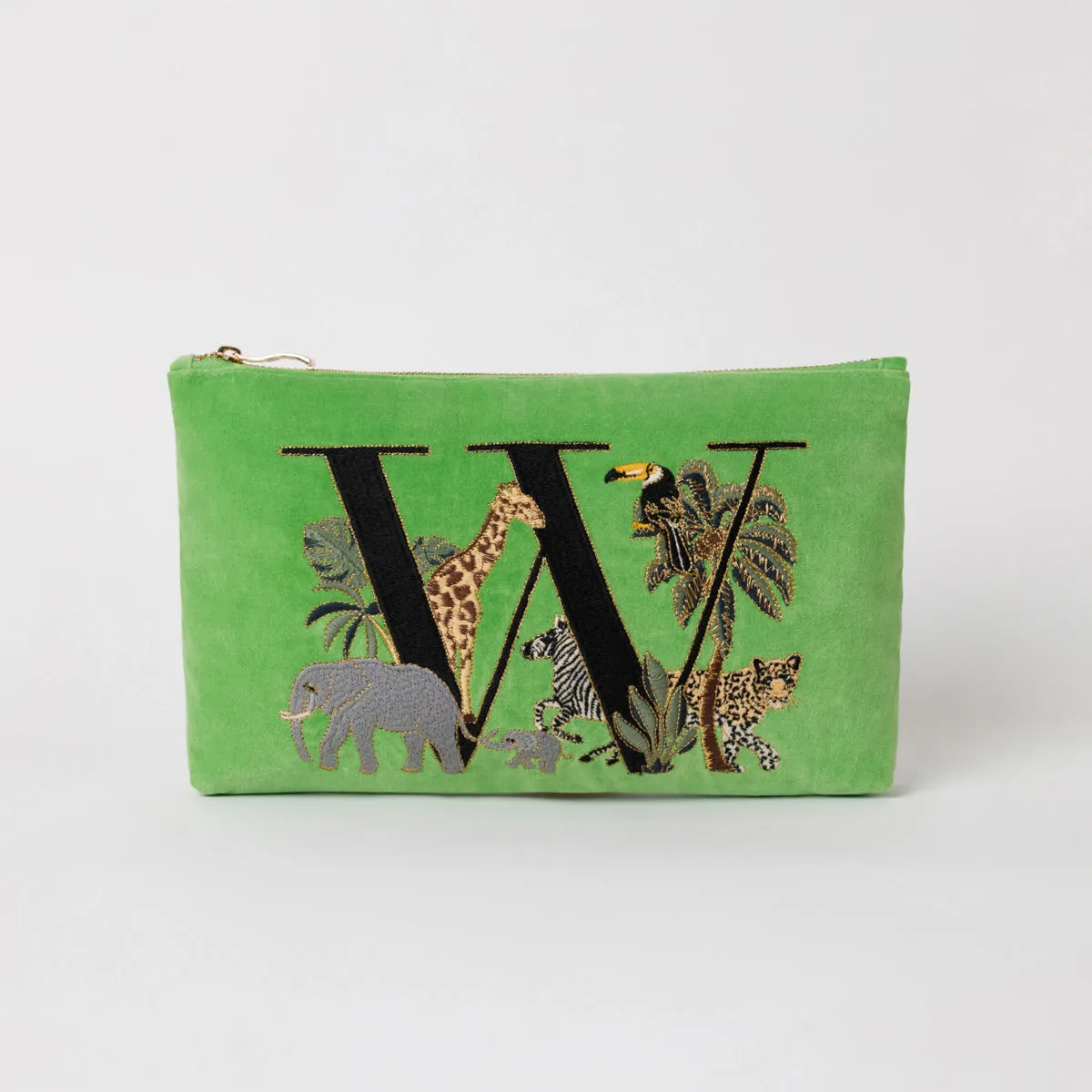 Alphabet Green Everyday Pouch