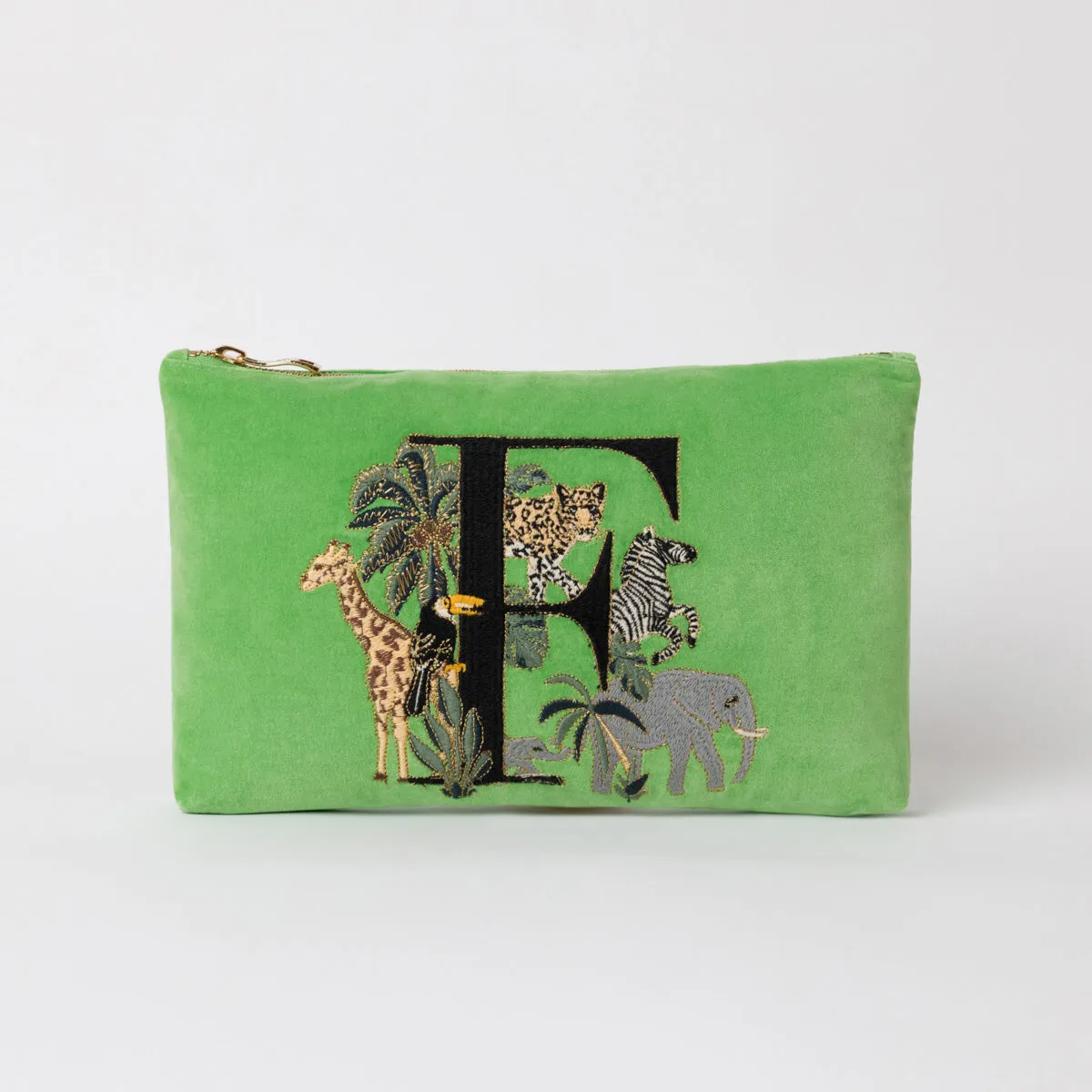 Alphabet Green Everyday Pouch