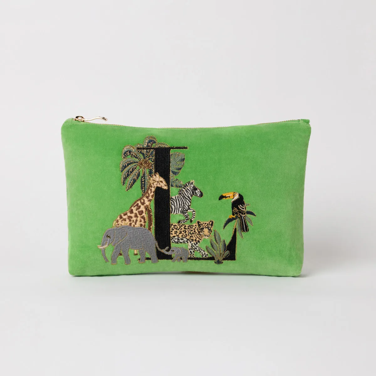 Alphabet Green Everyday Pouch