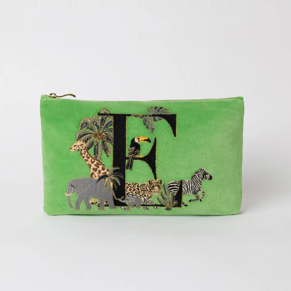Alphabet Green Everyday Pouch