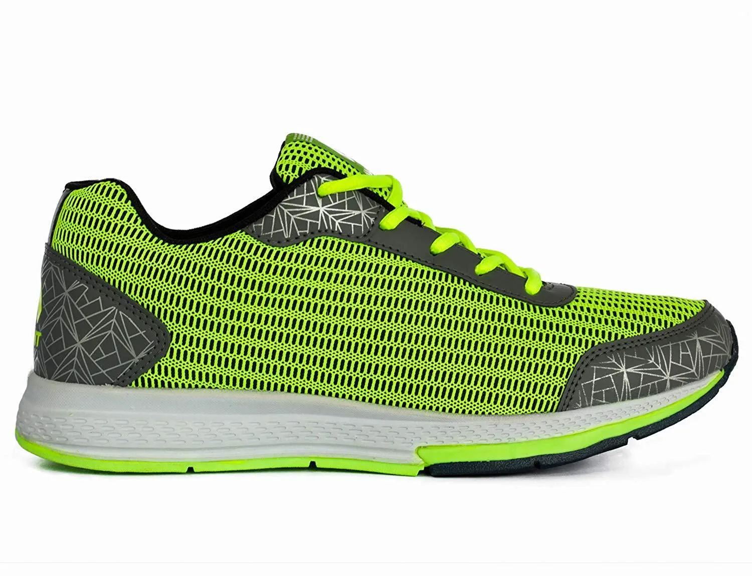Avant Men's Lightweight Sports Running and Training Shoes - Parrot Green/Grey