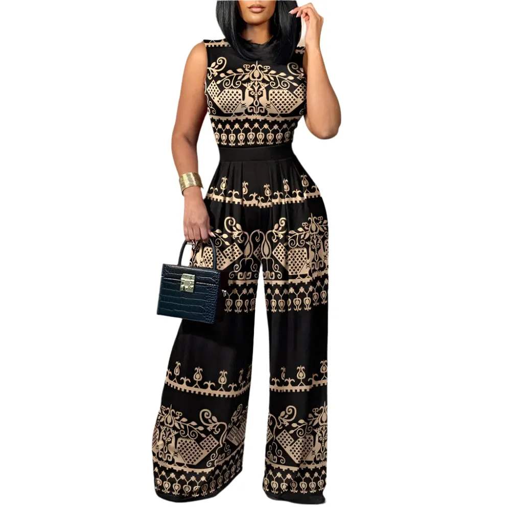 Dames jumpsuit met print
