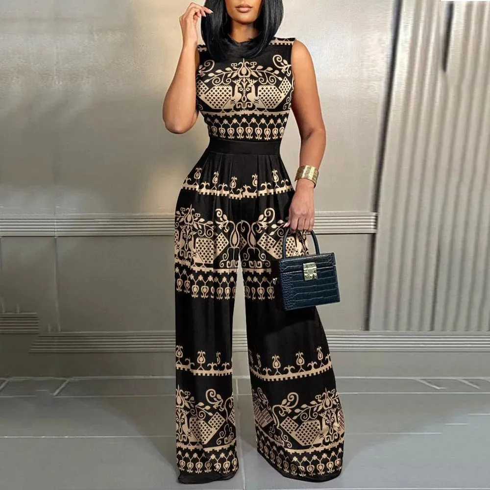 Dames jumpsuit met print
