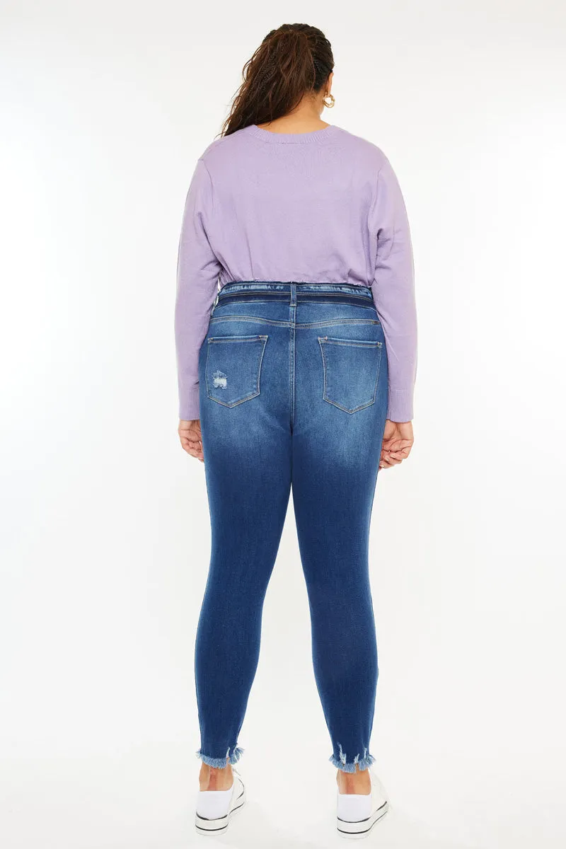 Haydee High Rise Ankle Skinny Jeans (Plus Size)