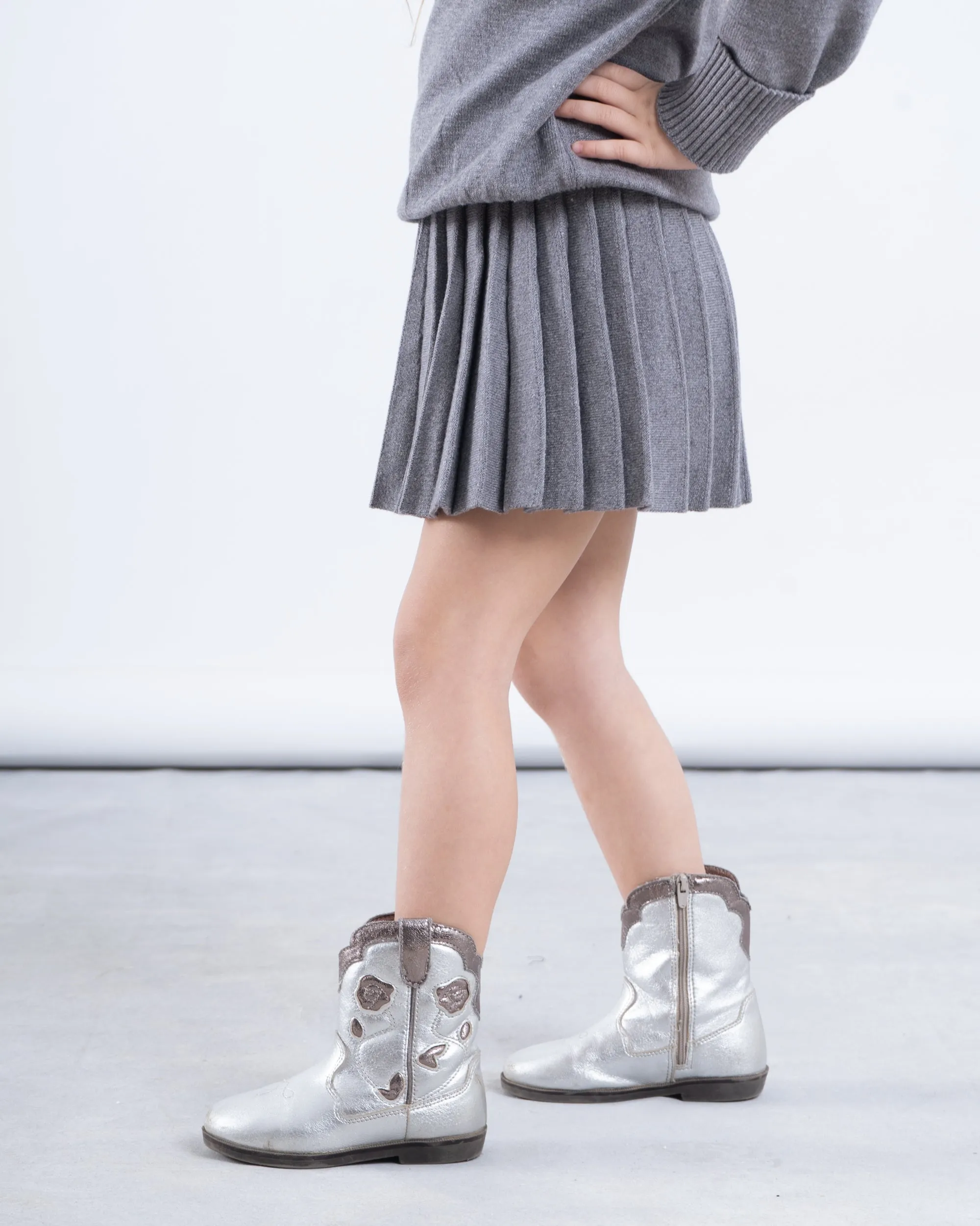 Knit Pleated Skirt