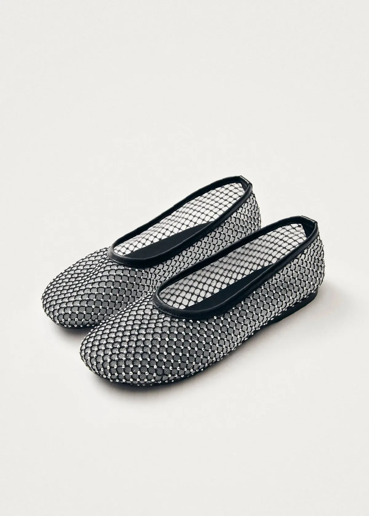 Lorain Mesh Glow Ballet Flats - Black
