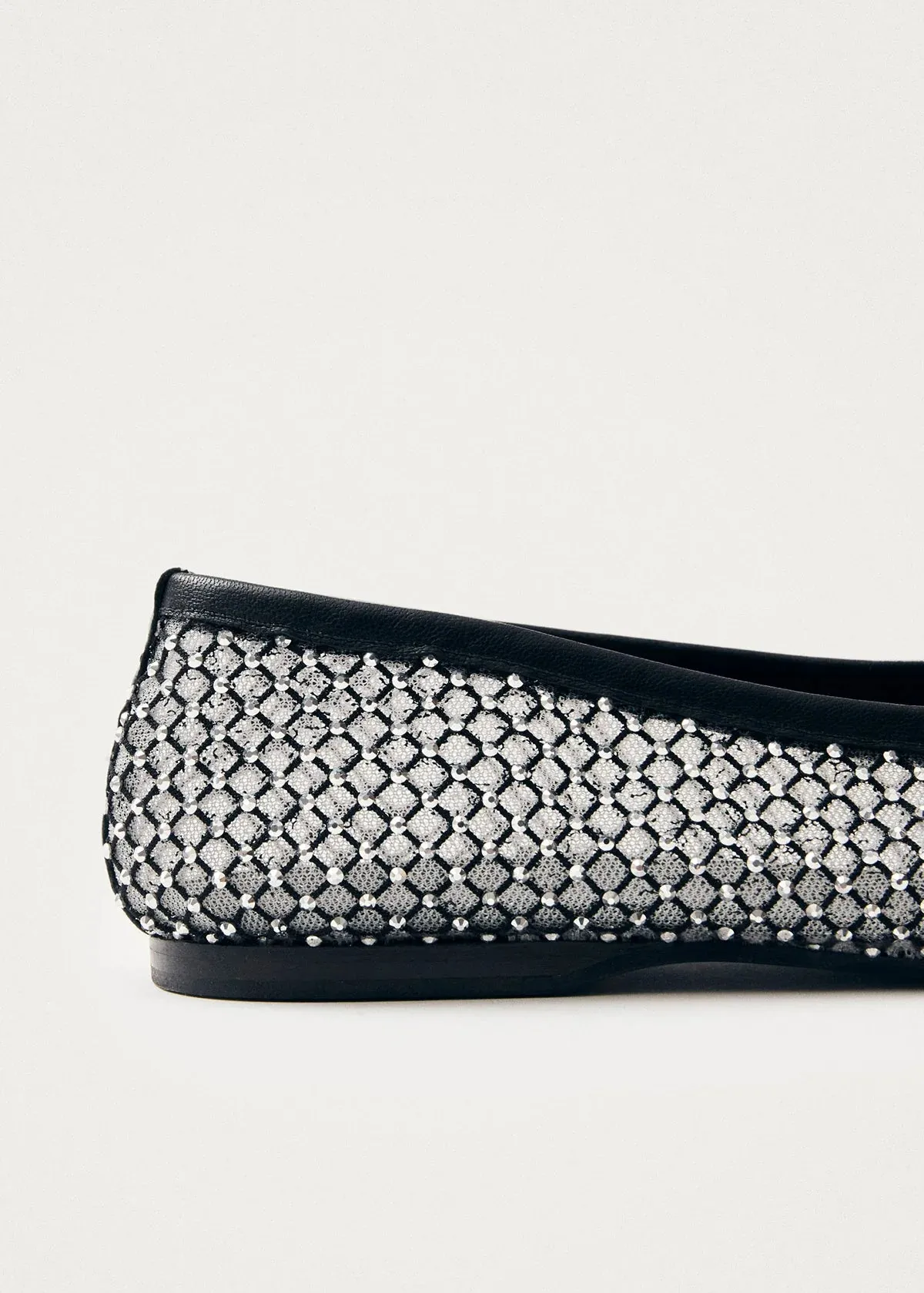 Lorain Mesh Glow Ballet Flats - Black