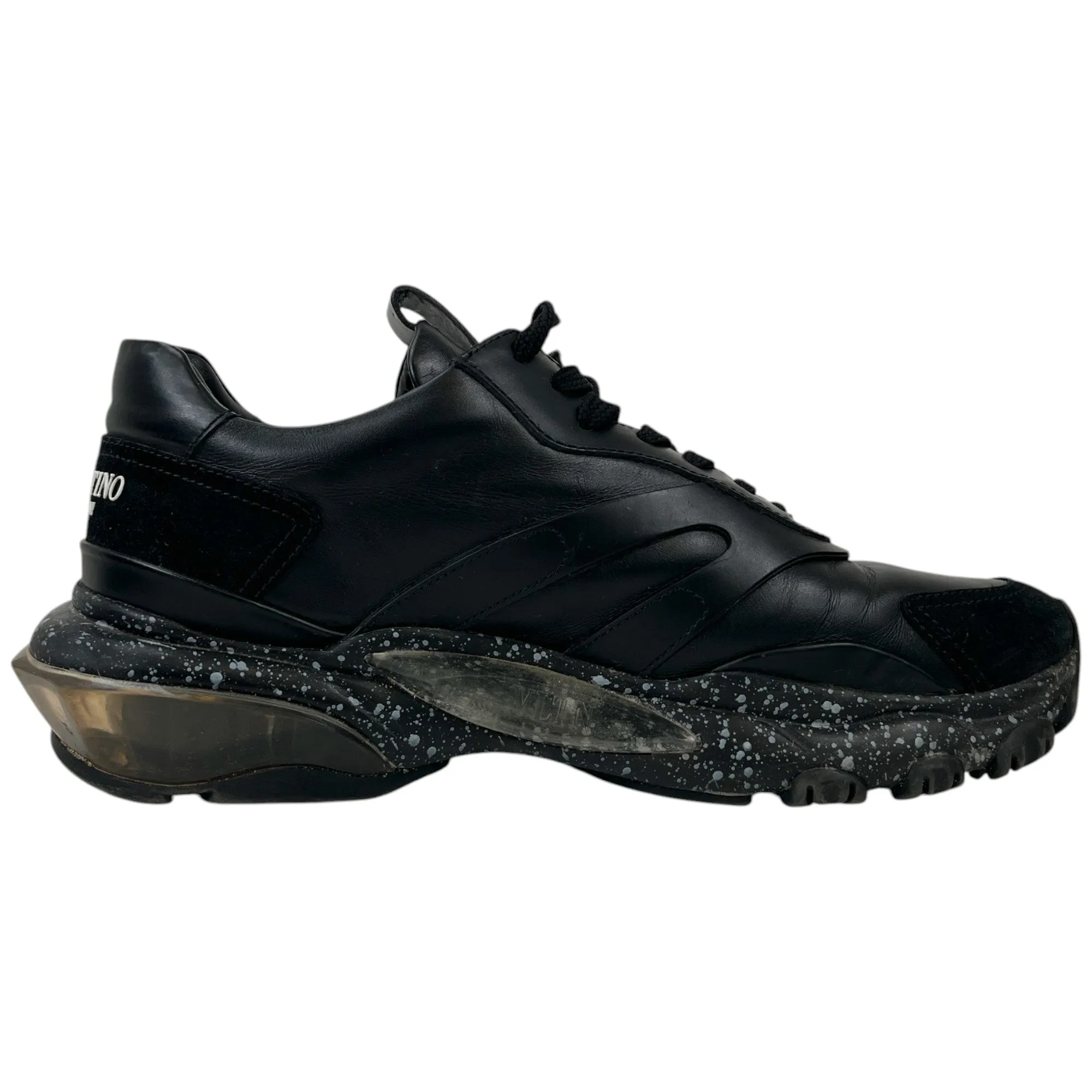Men's Bounce Paint Splatter Sole Low Trainers Black Size EU 39 / UK 5