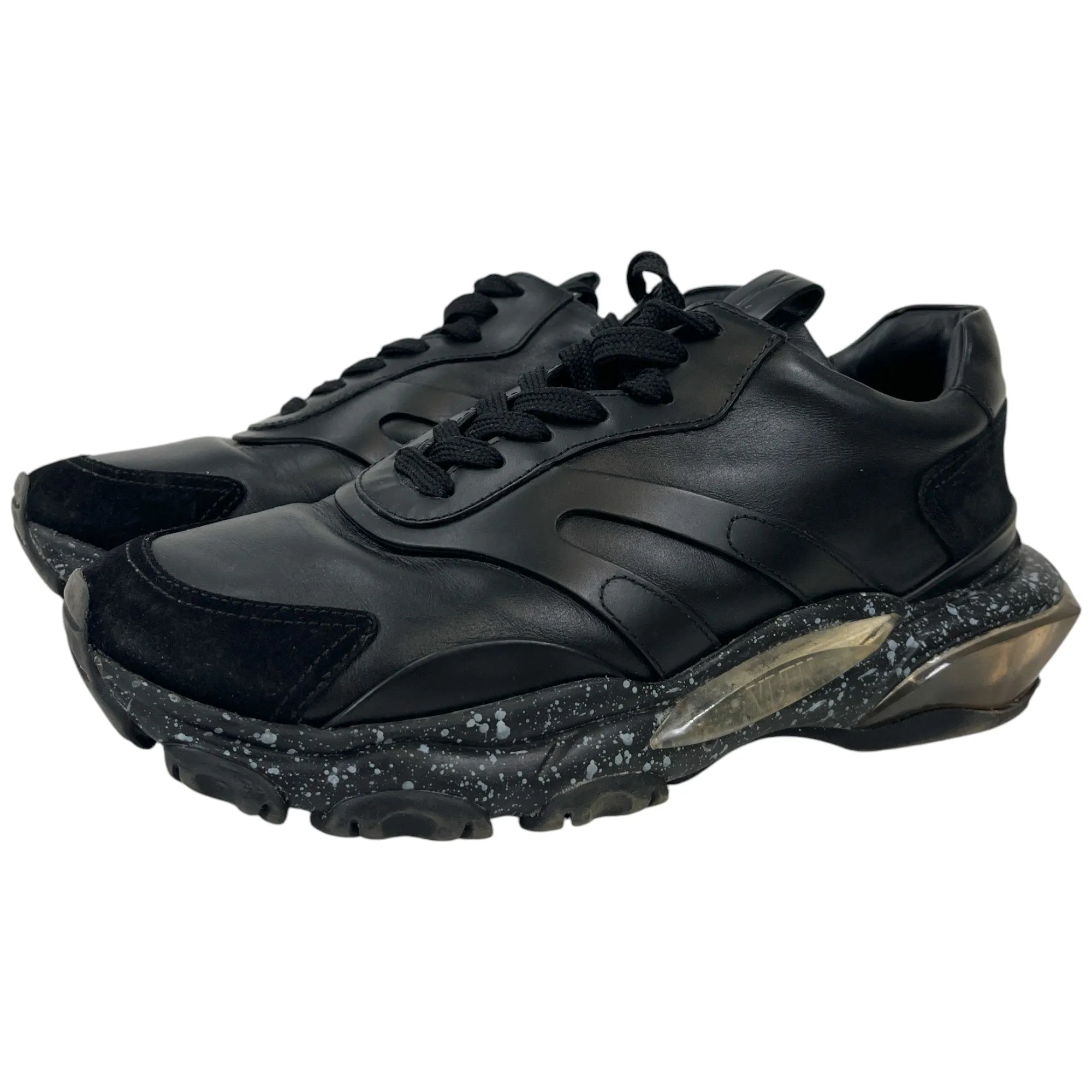 Men's Bounce Paint Splatter Sole Low Trainers Black Size EU 39 / UK 5