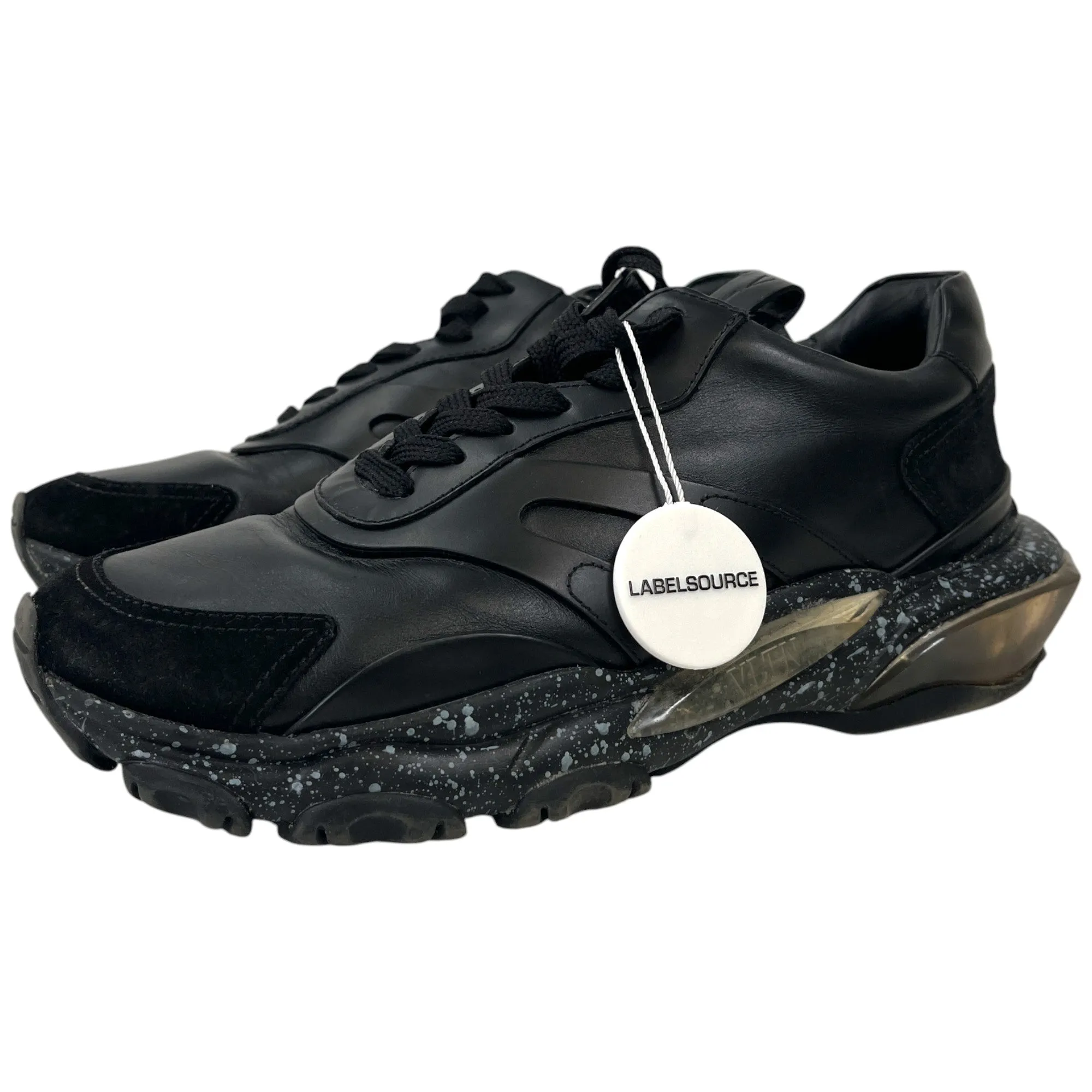 Men's Bounce Paint Splatter Sole Low Trainers Black Size EU 39 / UK 5