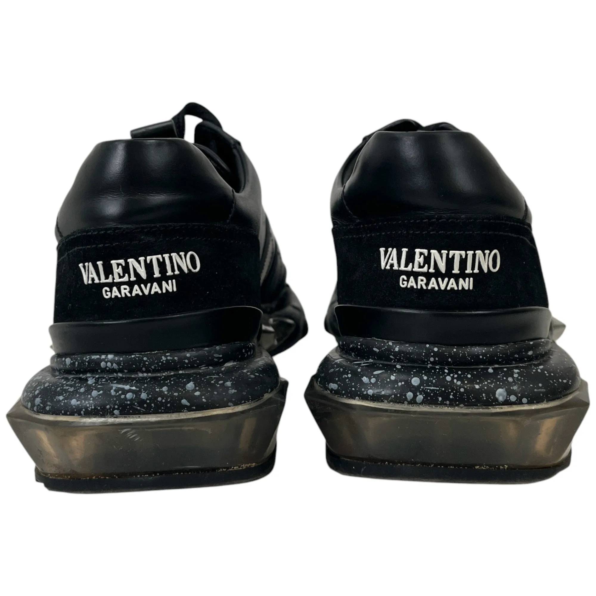 Men's Bounce Paint Splatter Sole Low Trainers Black Size EU 39 / UK 5