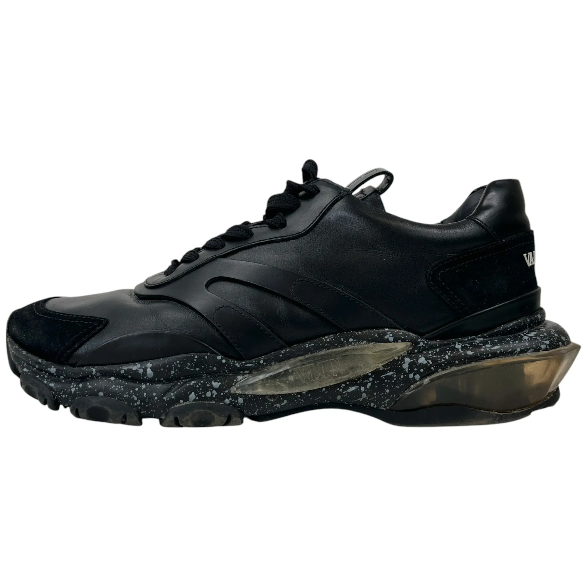 Men's Bounce Paint Splatter Sole Low Trainers Black Size EU 39 / UK 5