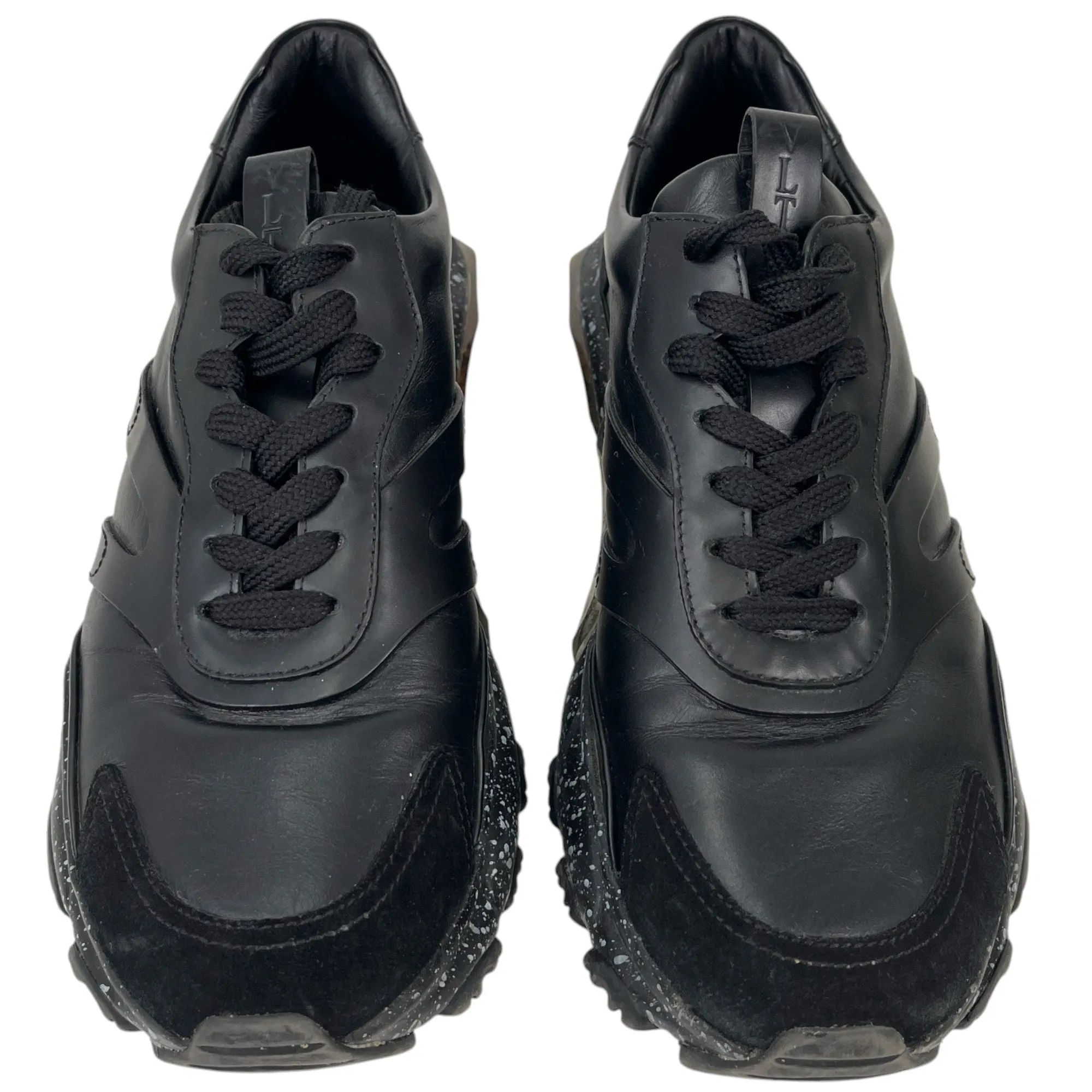 Men's Bounce Paint Splatter Sole Low Trainers Black Size EU 39 / UK 5