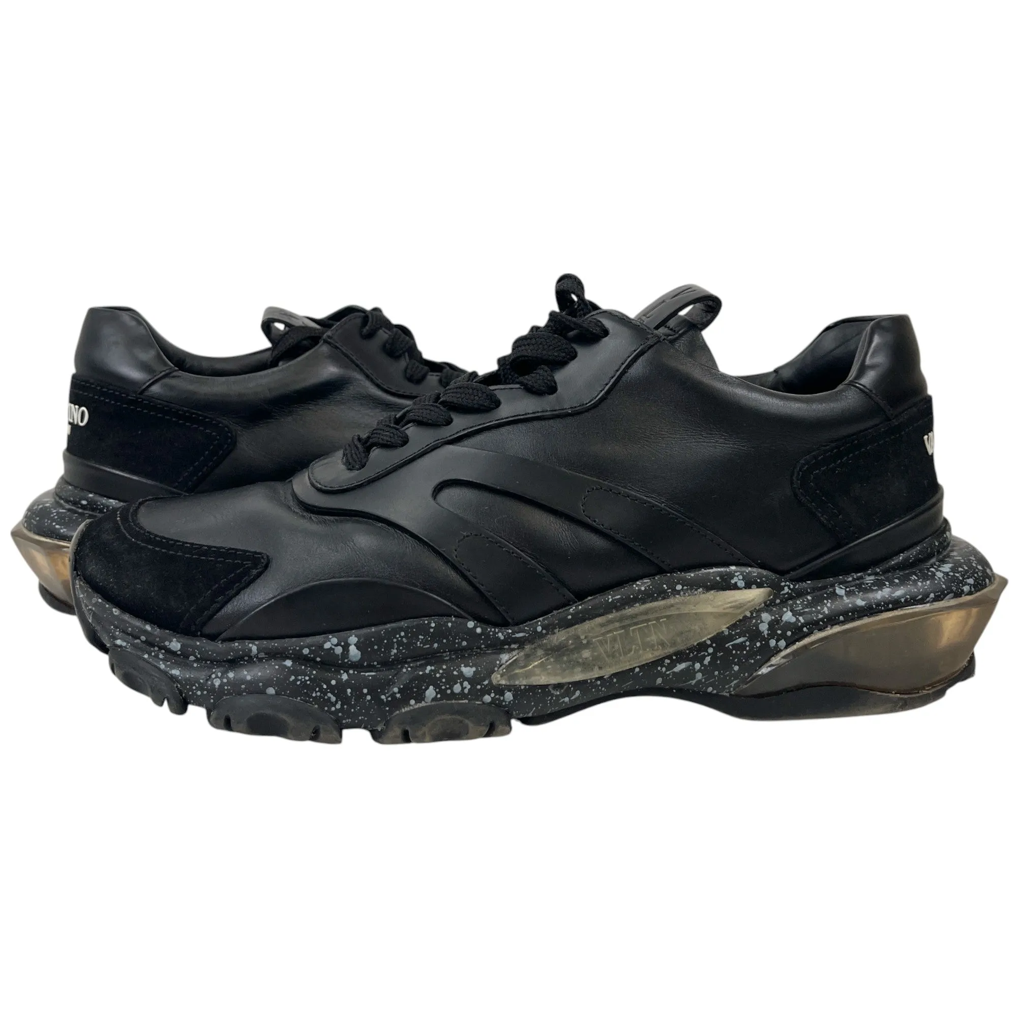 Men's Bounce Paint Splatter Sole Low Trainers Black Size EU 39 / UK 5