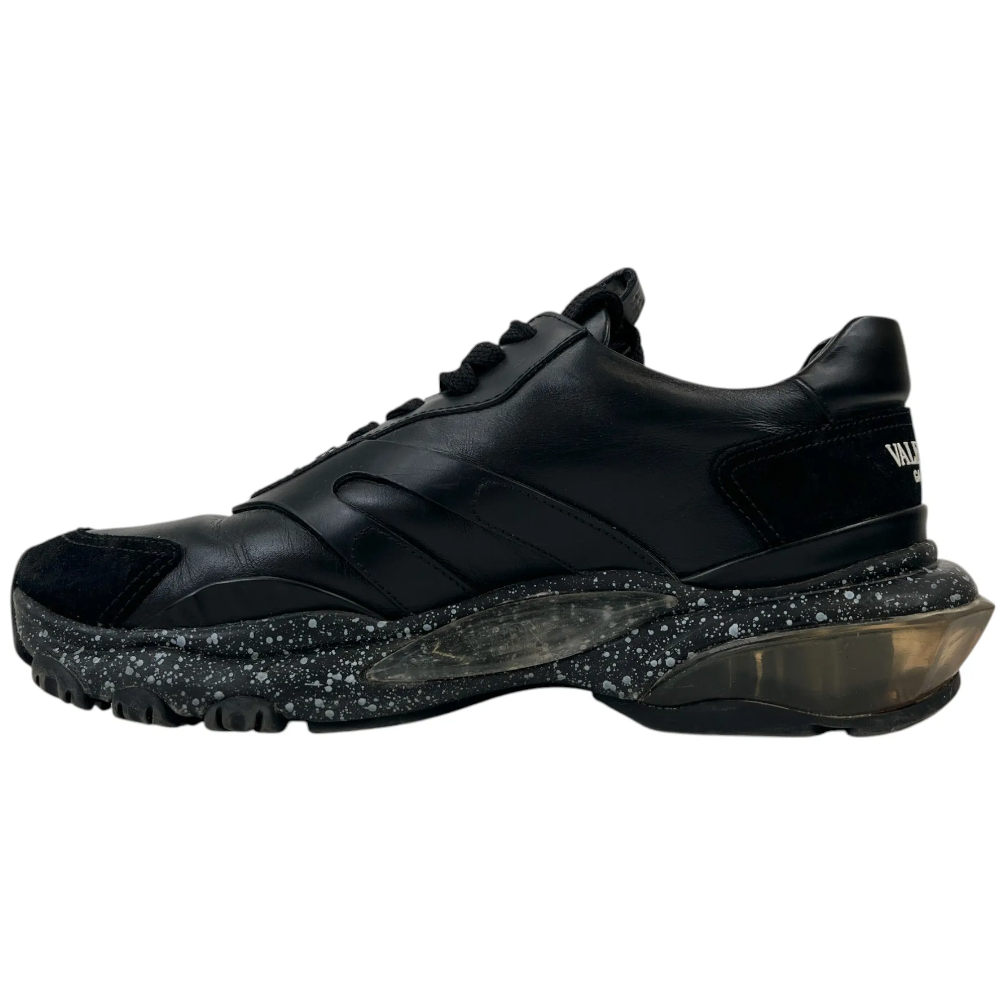 Men's Bounce Paint Splatter Sole Low Trainers Black Size EU 39 / UK 5
