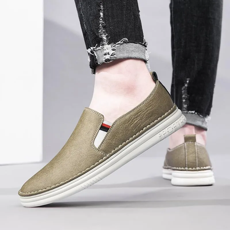 Men's Loafers Slip-on Casual Walking Shoes Waterproof Kitchen Chef Slip Resistant Shoes for Walking Comfort