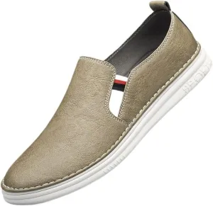 Men's Loafers Slip-on Casual Walking Shoes Waterproof Kitchen Chef Slip Resistant Shoes for Walking Comfort