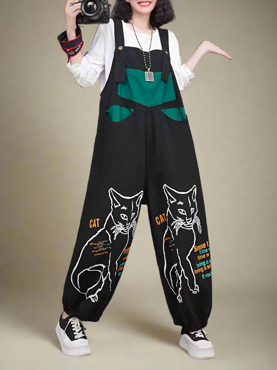 Meow Magic Overalls Dungarees