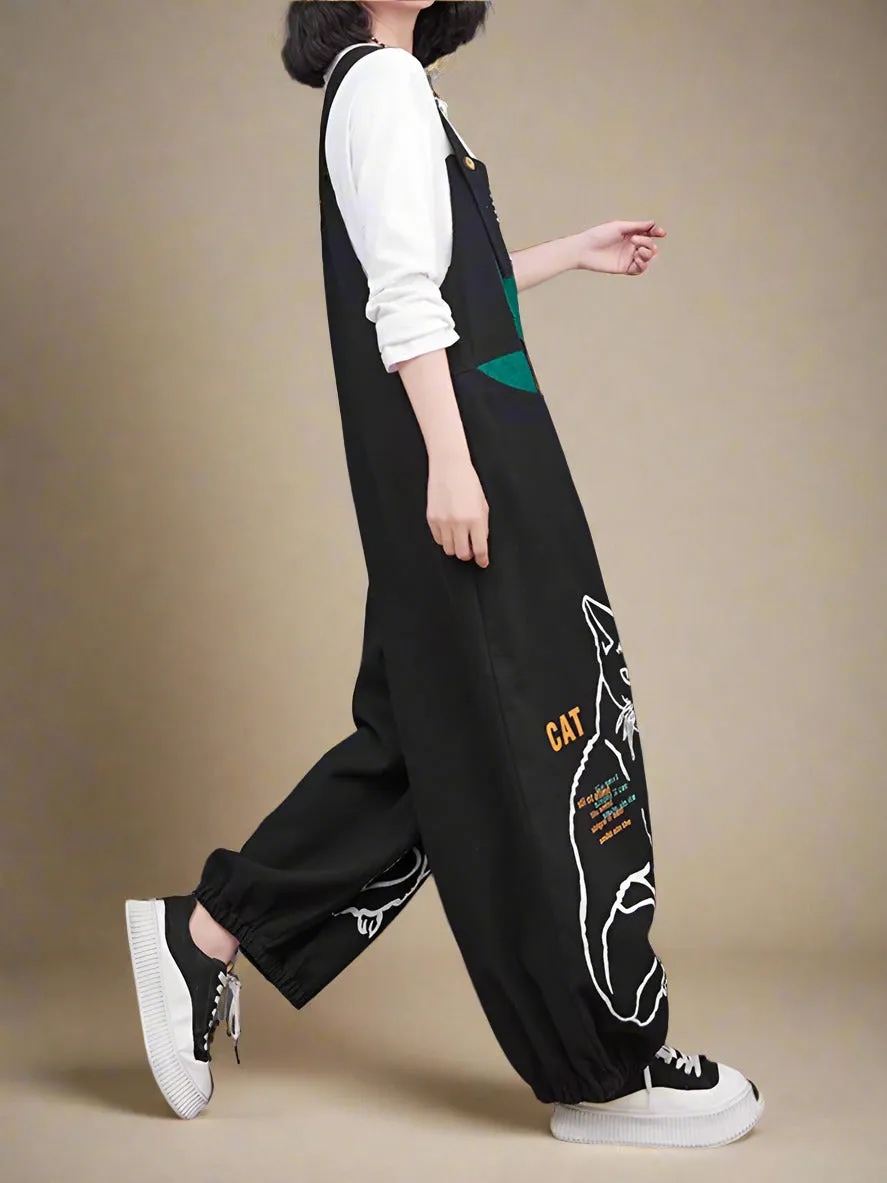 Meow Magic Overalls Dungarees