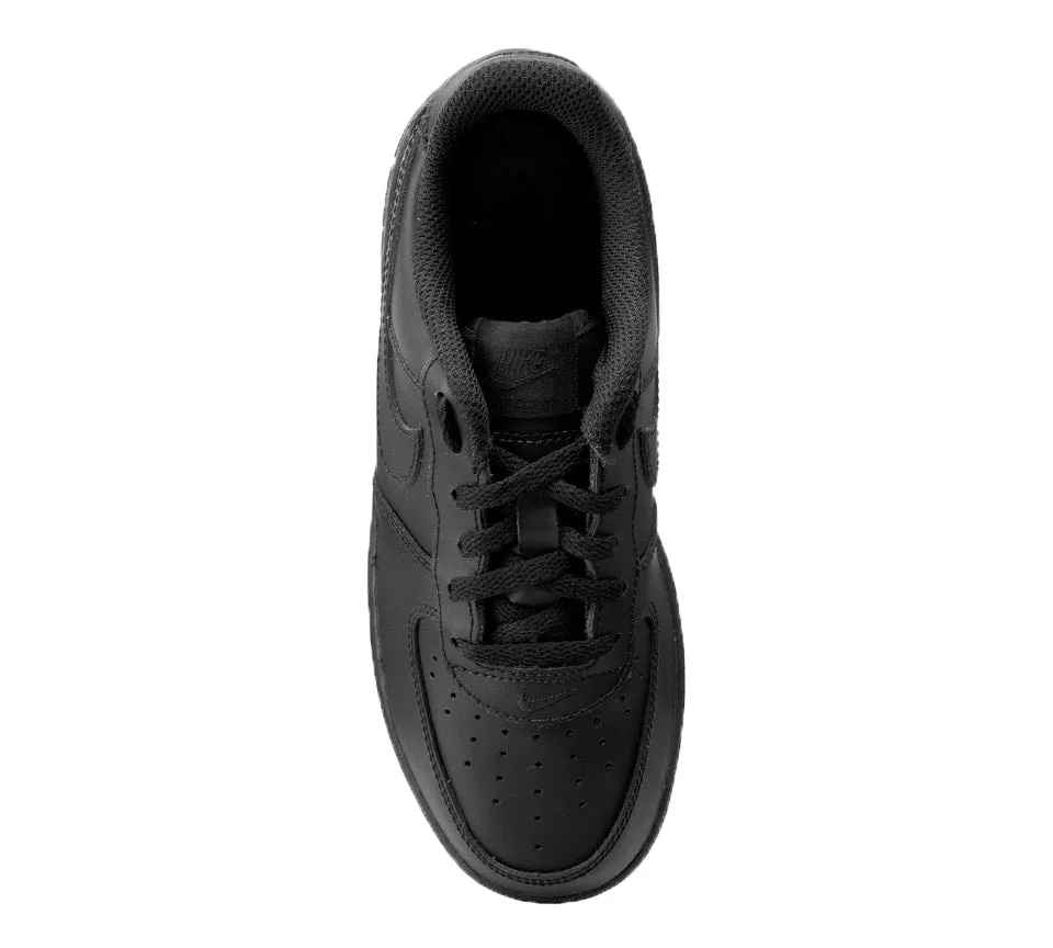 Nike Air Force 1 (GS) Triple Black UK 3-5.5
