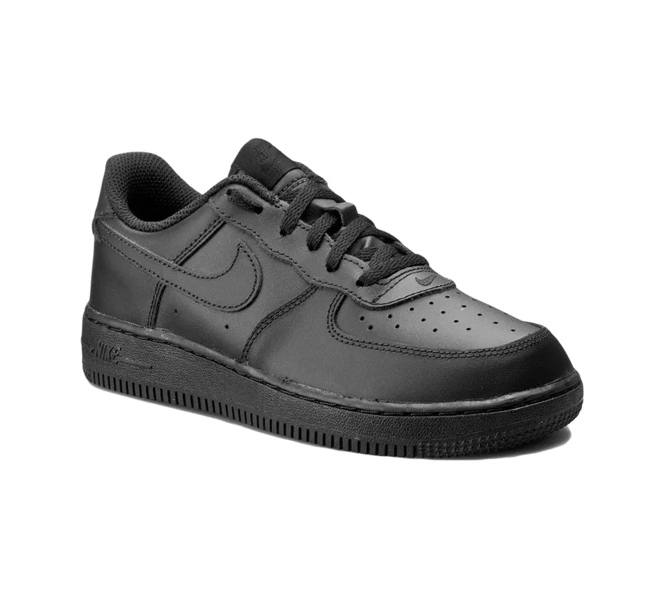 Nike Air Force 1 (GS) Triple Black UK 3-5.5