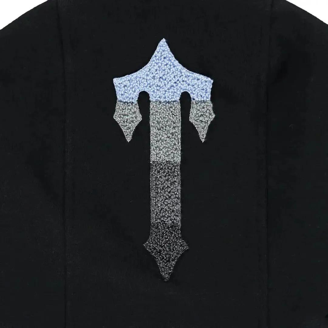 Trapstar Chenille Decoded 2.0 Hooded Tracksuit - BLACK/ ICE BLUE