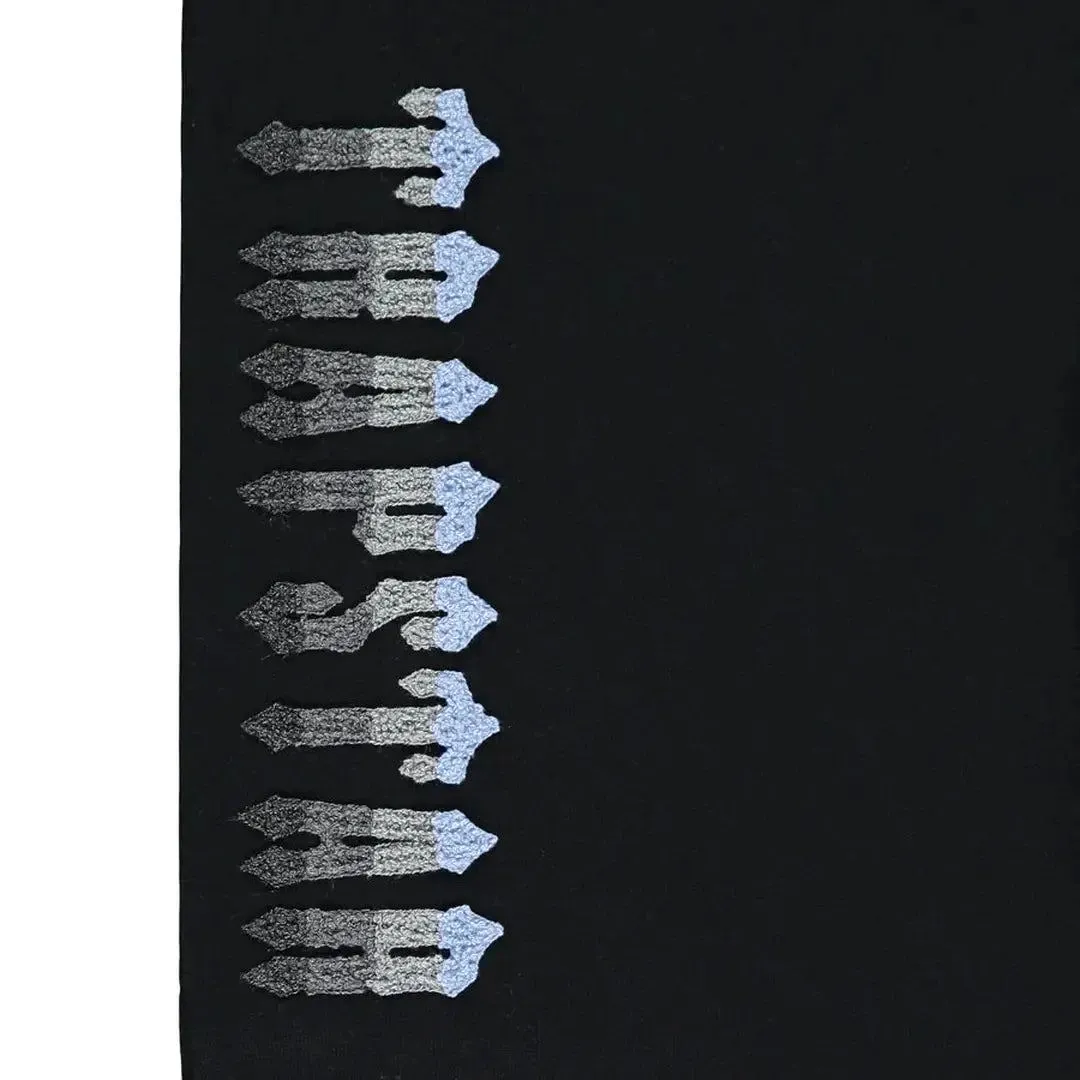 Trapstar Chenille Decoded 2.0 Hooded Tracksuit - BLACK/ ICE BLUE