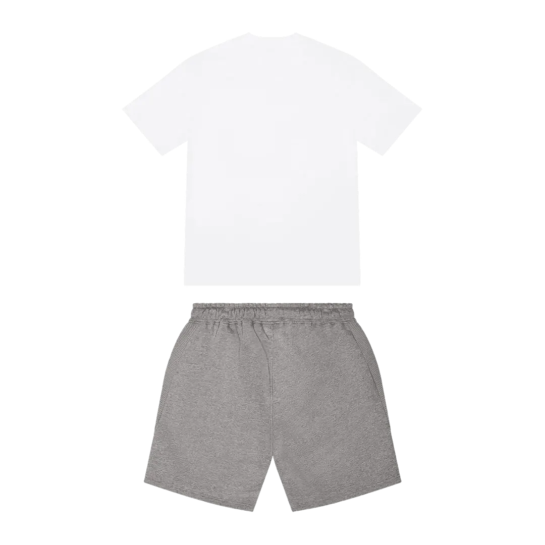 TRAPSTAR SHOOTERS SHORT SET - WHITE/GREY/RED