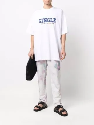 Vetements Single And Ready To Mingle T-Shirt White