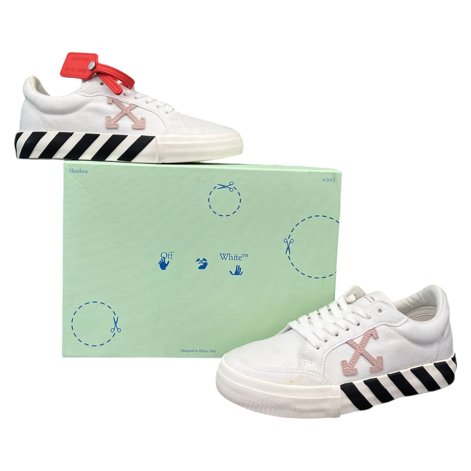 Women's Vulcanized Low Trainers White Size EU 38 / UK 5